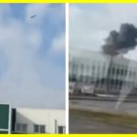 A drone attacked a Russian military training ground