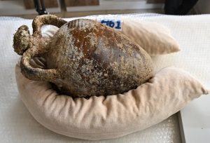 An 1100-year-old amphora has been found off the coast of Turkey