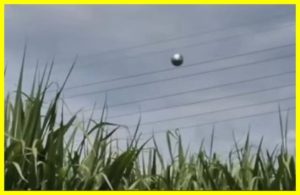 A mysterious metal ball has been seen in Colombia