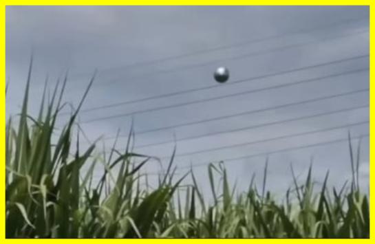 A mysterious metal ball has been seen in Colombia