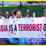 Protests in Georgia against Russians being allowed to compete