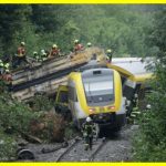 A passenger train derailed in Germany