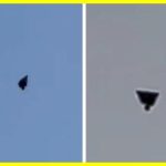 A pyramid-shaped UFO was spotted over Texas