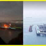 Drone strike on Russian oil port