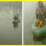 With cigarettes in their mouths and oars in hand, they decided to take on the Ukrainian drones. Once again, the Russian saboteurs failed to reach the shore