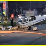 Small Plane Makes Emergency Landing on Busy Street in Mannheim, Germany