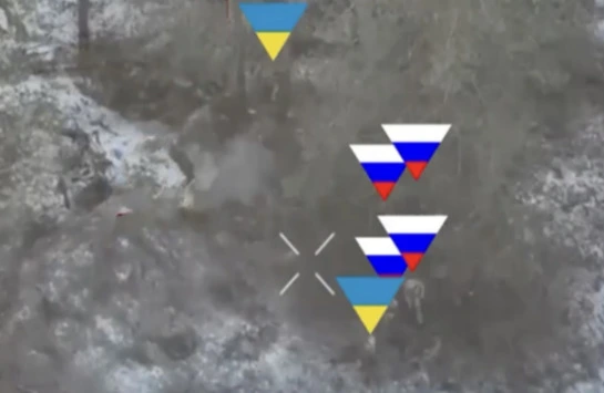 Ukrainian paratroopers stormed a Russian position