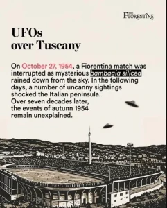 UFO over Fiorentina in 1954