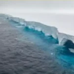 The world's largest iceberg continues to break apart