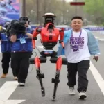 The humanoid robot Lightning breaks a human record