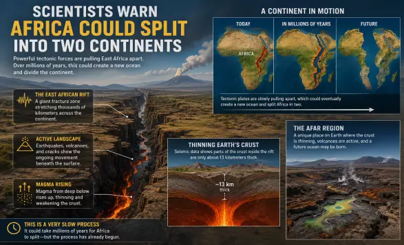 Scientists Warn Africa Could Split Into Two Continents