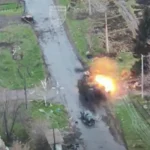 American APC Withstands Nine Attacks by Russian Drones