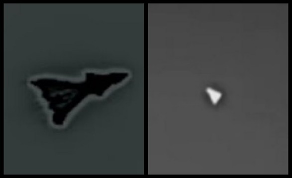 Mysterious Triangular Flying Machine Near Area 51