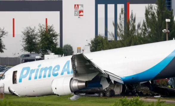Amazon Prime Air Boeing 767 Crashes in Miami