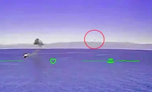 Ukrainian drone strikes Russian tanker under the nose of a helicopter sent to protect it