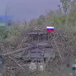 Camouflage Did Not Help: Russian tank destroyed by FPV drones