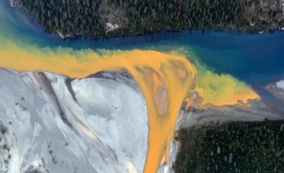 Remote Alaska Rivers Turn Bright Orange From Toxic Pollution