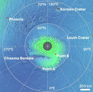 Mars North Pole Ice Surprise: Chance for Extraterrestrial Life